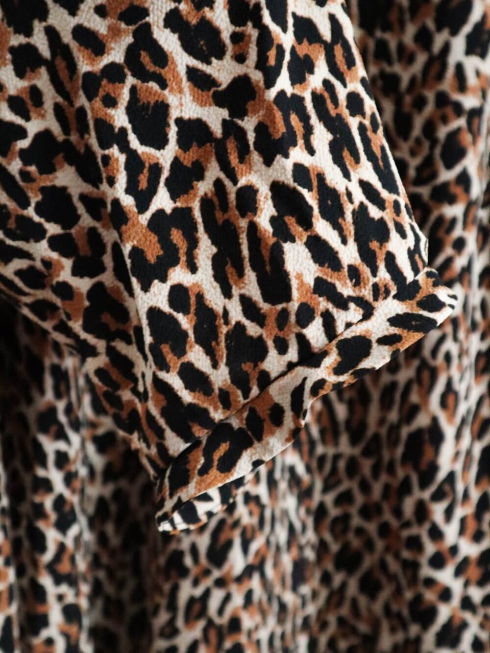 Lane Bryant Semi-Sheer Leopard Animal Print Tunic Blouse Top Plus Size 18 - Picture 6 of 9